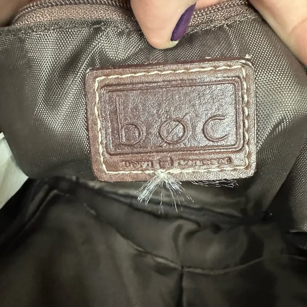 B.O.C Born Concept Chocolate‎ Brown One Size Saddle Leather Backpack Purse